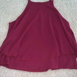 Burgundy tank top